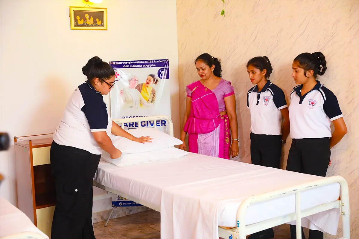 TBS students taking part in practical education